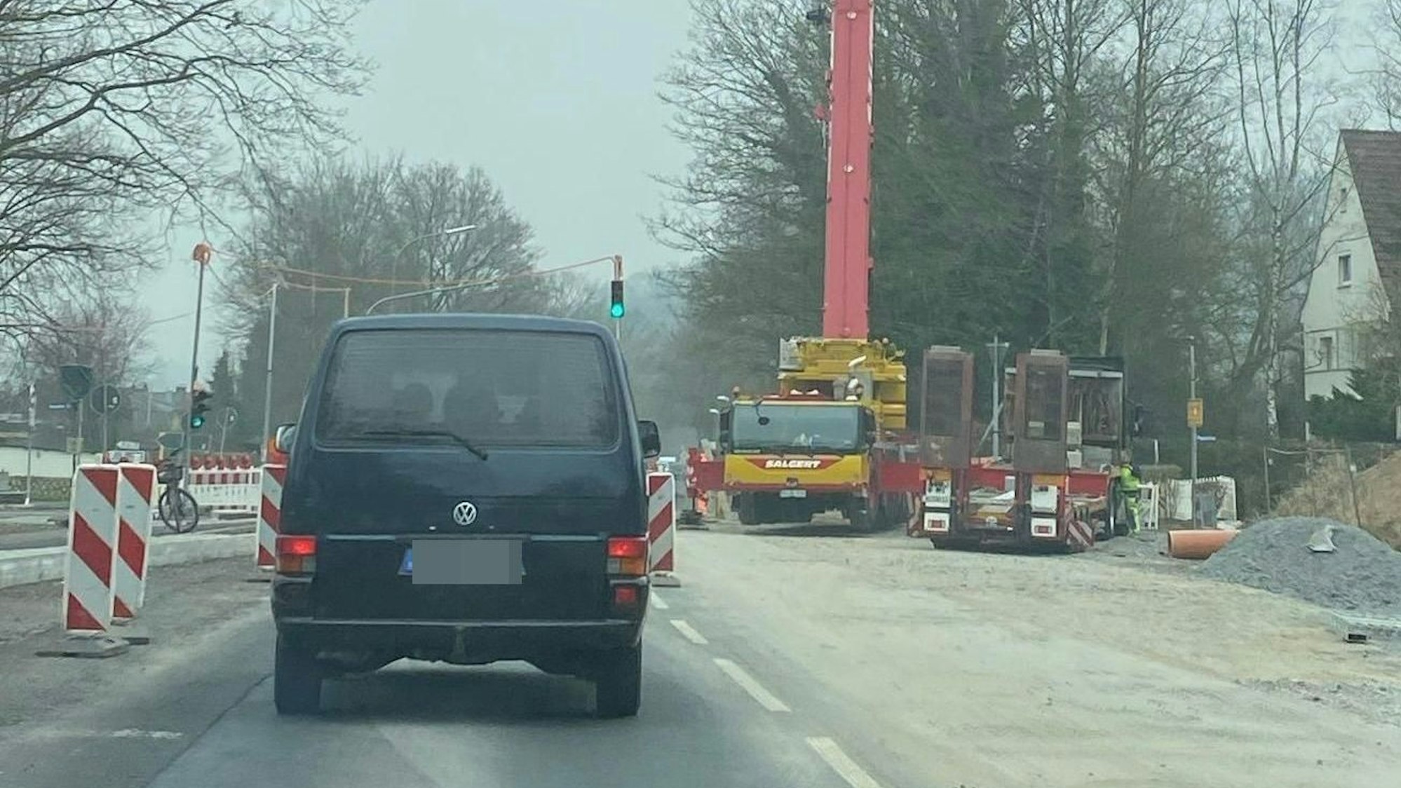 Bauarbeiten auf der B 484