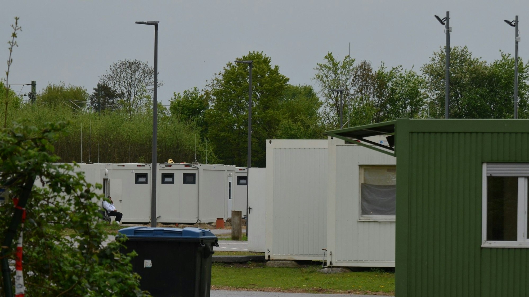 Das Foto zeigt die Flüchtlingsunterkunft in Kerpen-Sindorf.