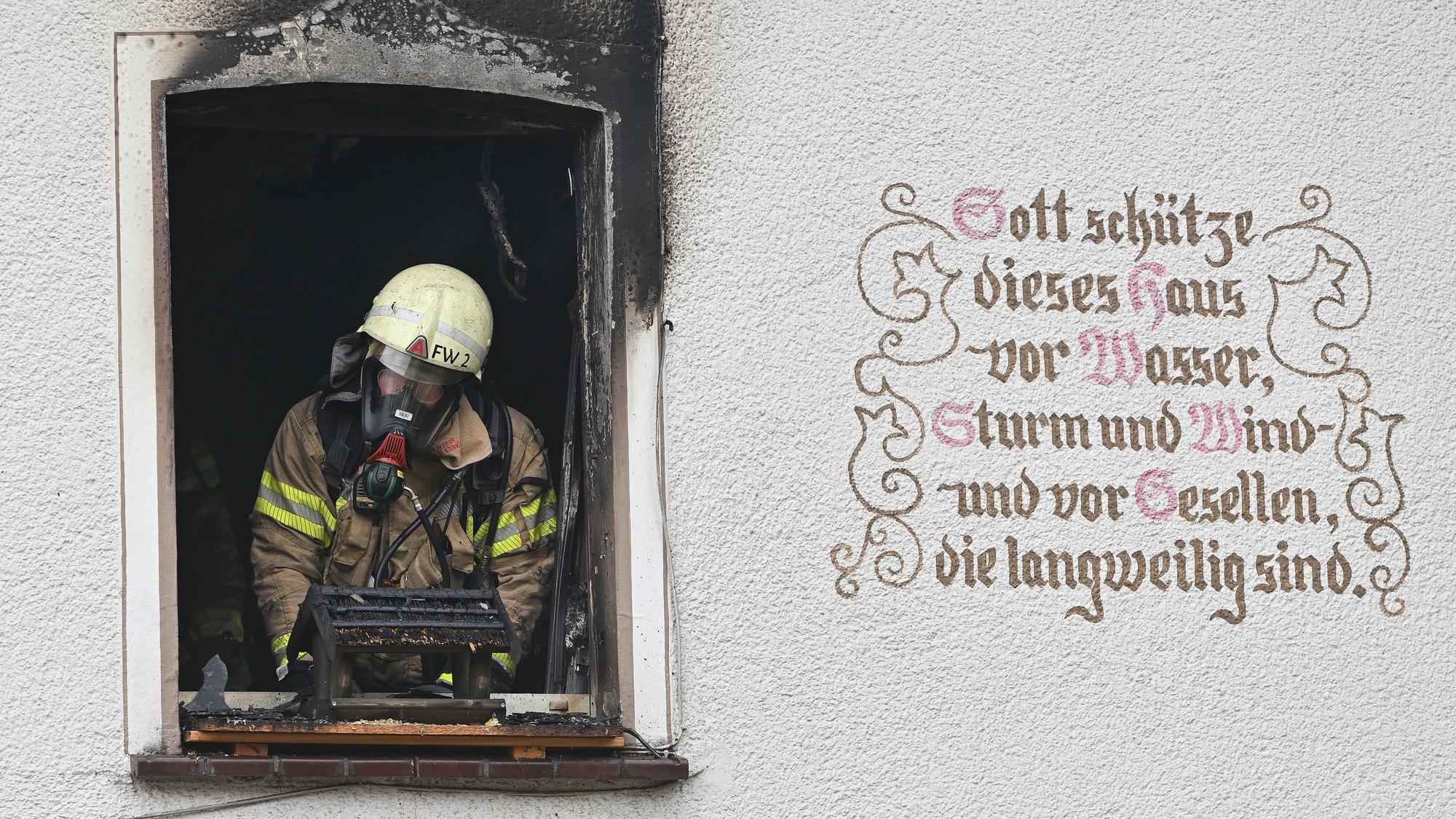 Nußbaum. Brand im Nußbaumer Hof mit einem Todesopfer