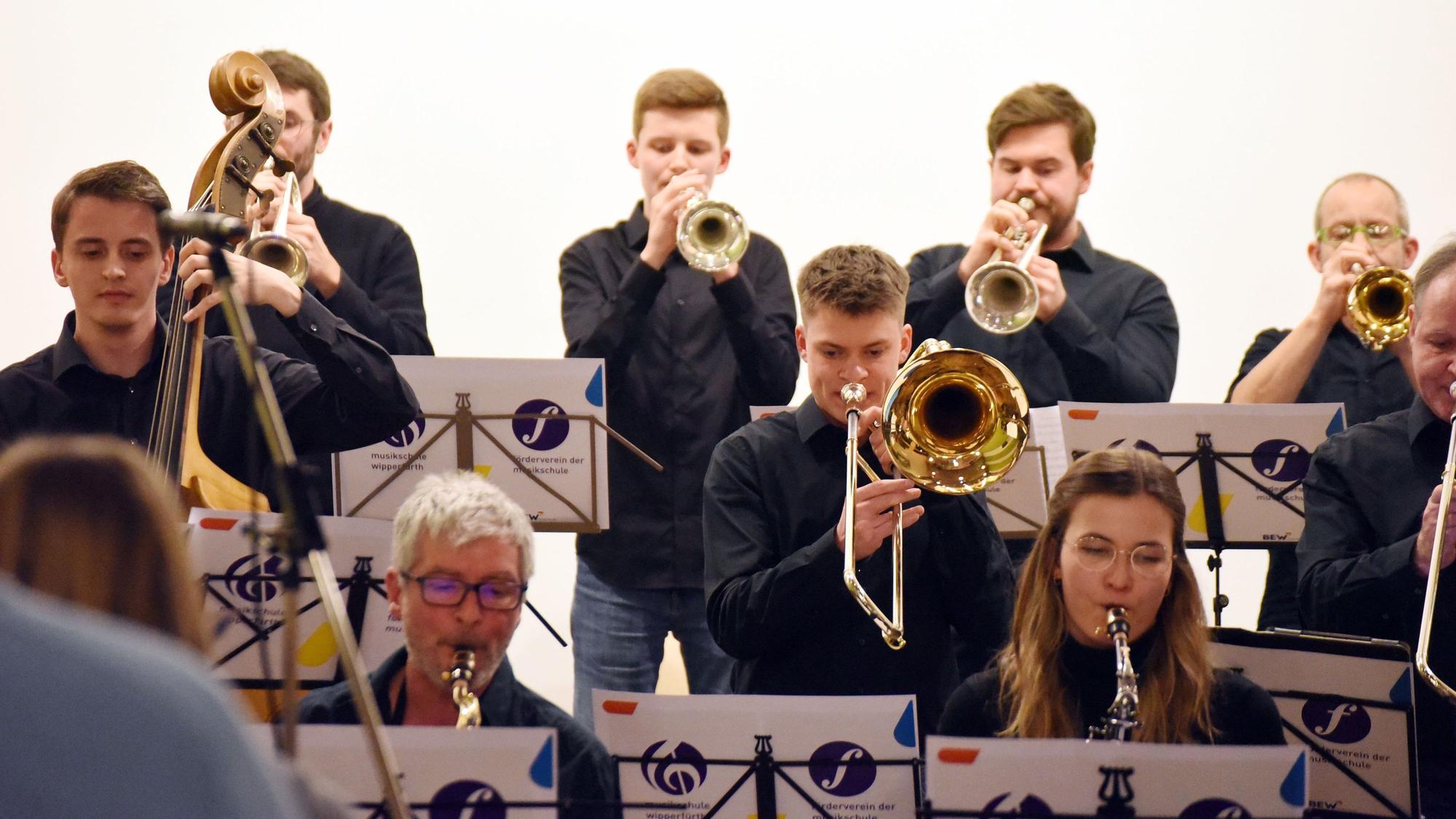 Das Archivfoto zeigt Big Stuff, die Big Band der Musikschule Wipperfürth.