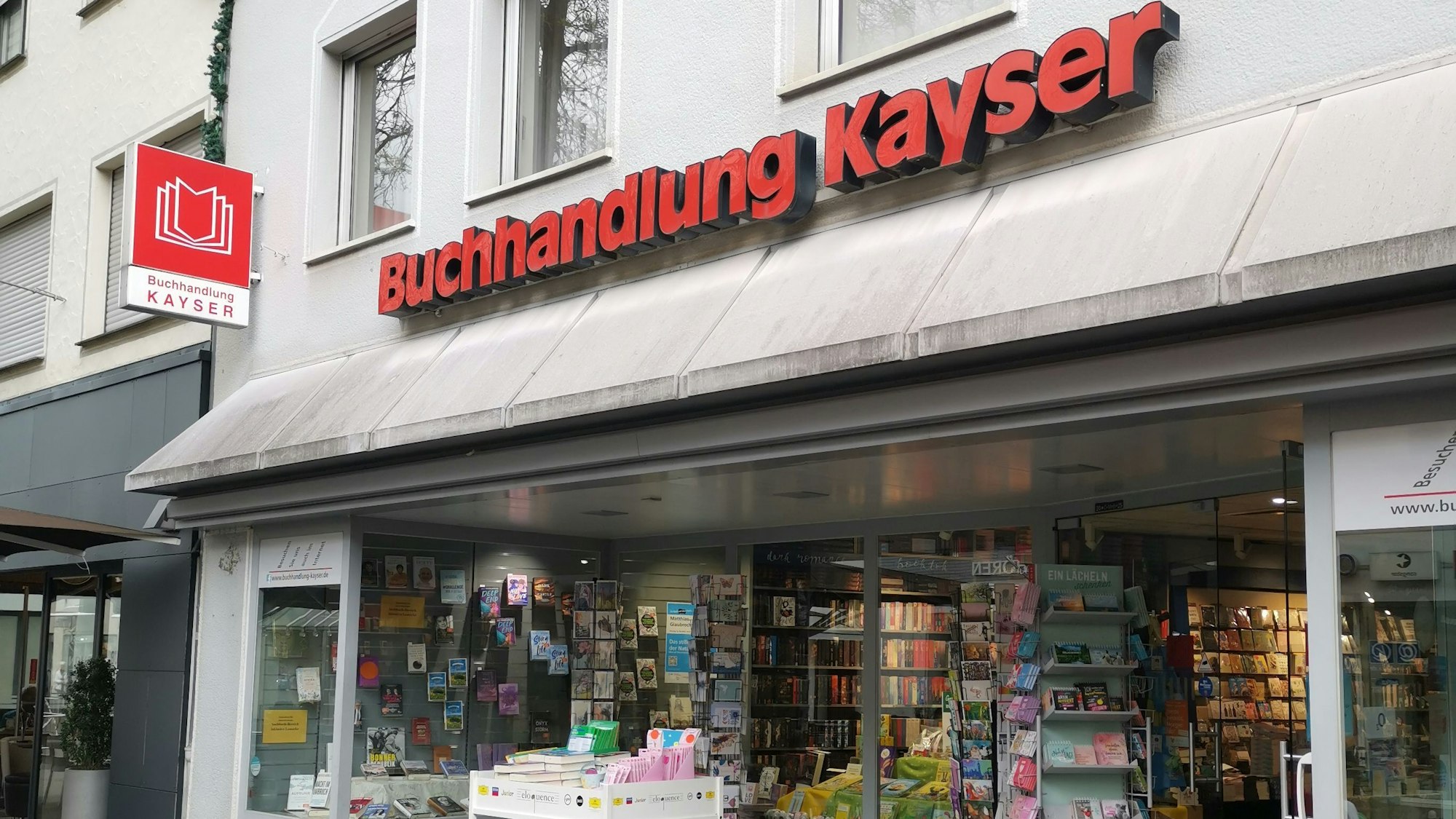 Die Buchhandlung Kayser in Rheinbach. Der Name verschwindet nach 55 Jahren, Thalia übernimmt das Geschäft