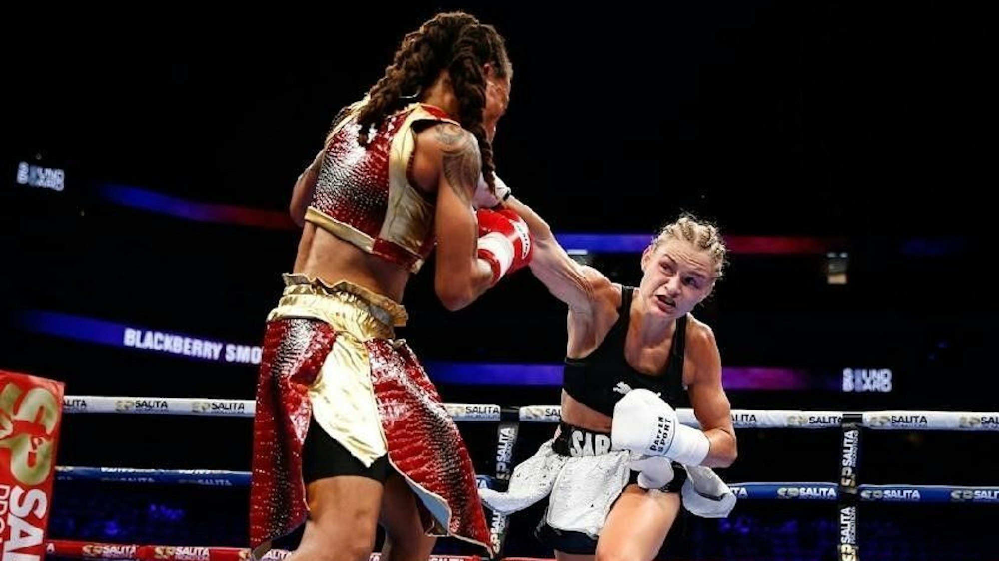 Sarah Liegmann beim Sieg über Carisse Brown.