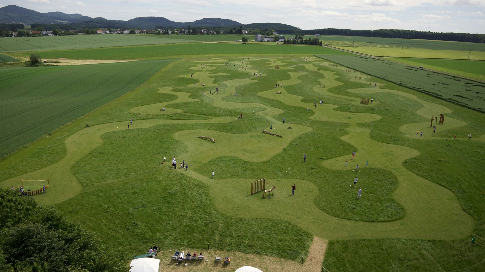 Fußballgolf Bonn auf Gut Heiderhof in Königswinter-Vinxel.