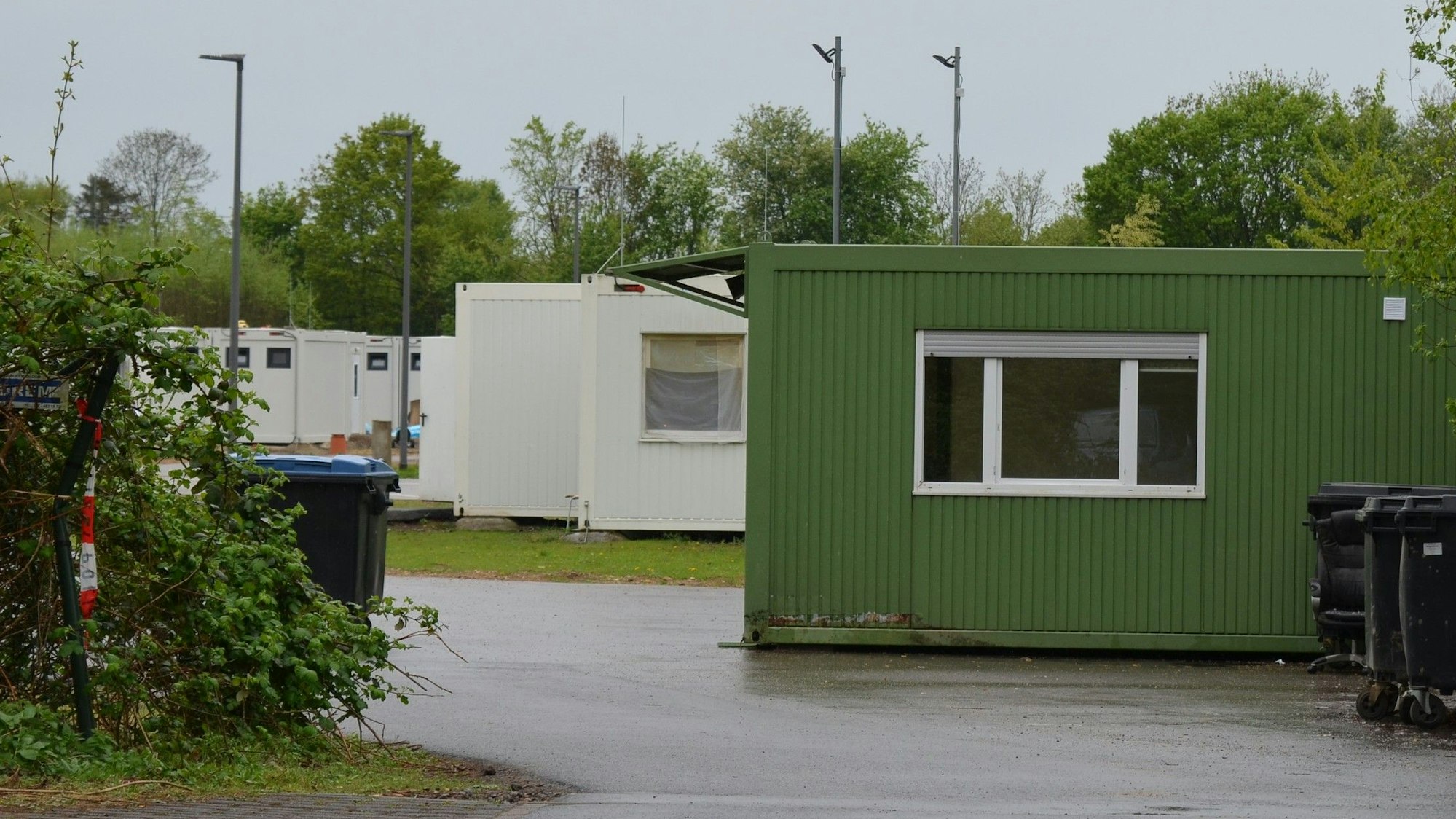 Das Bild zeigt die Flüchtlingsunterkunft in Kerpen.