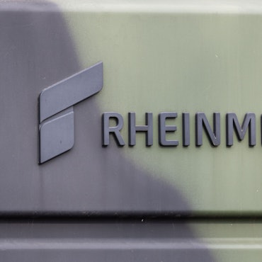 Das Logo von Rheinmetall