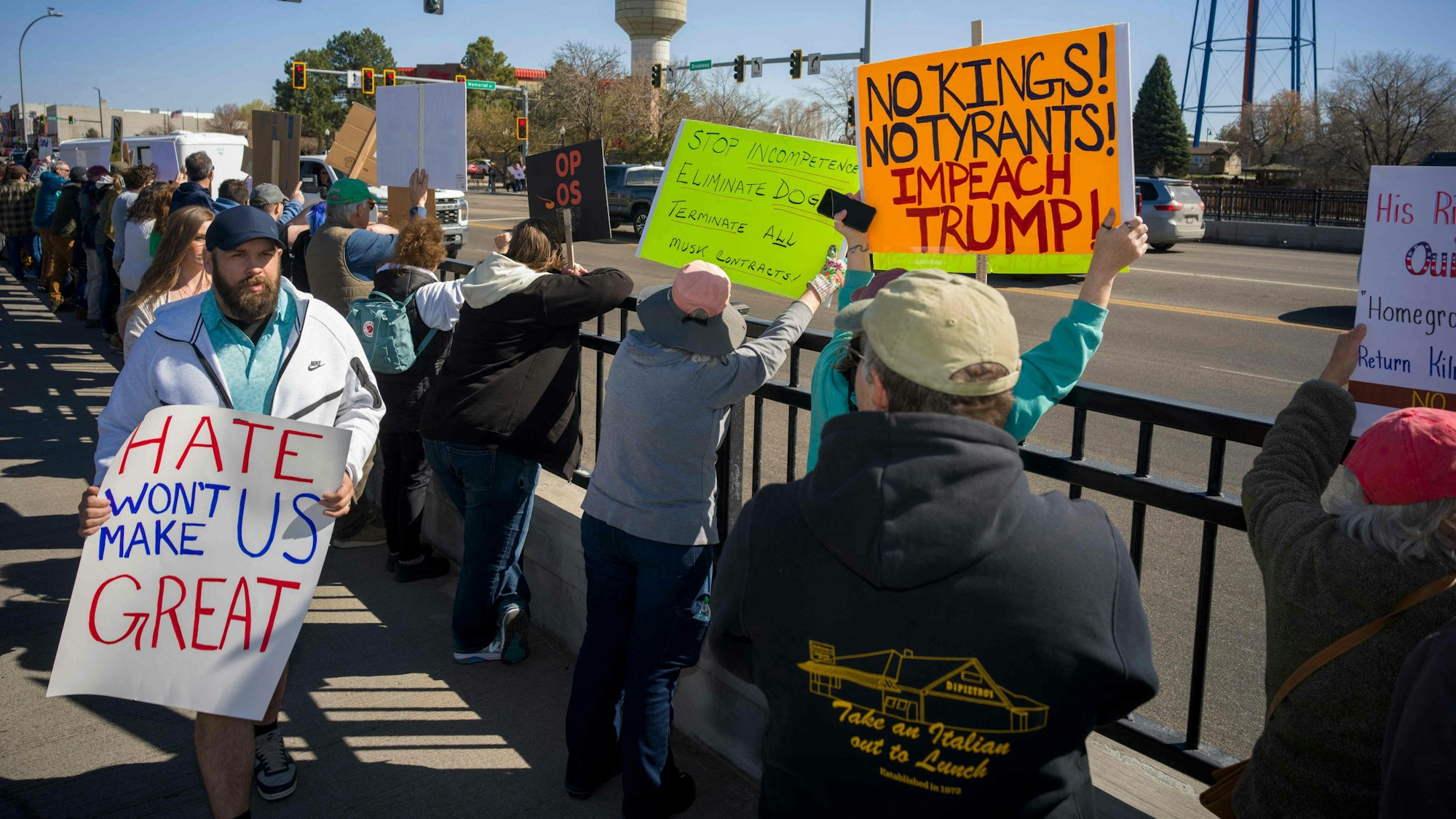 Landesweite Proteste in den USA gegen Präsident Donald Trump.
