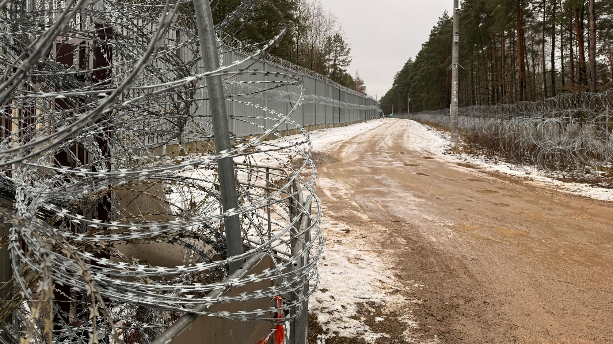 Stark gesichert: die Grenze Polens zu Belarus.