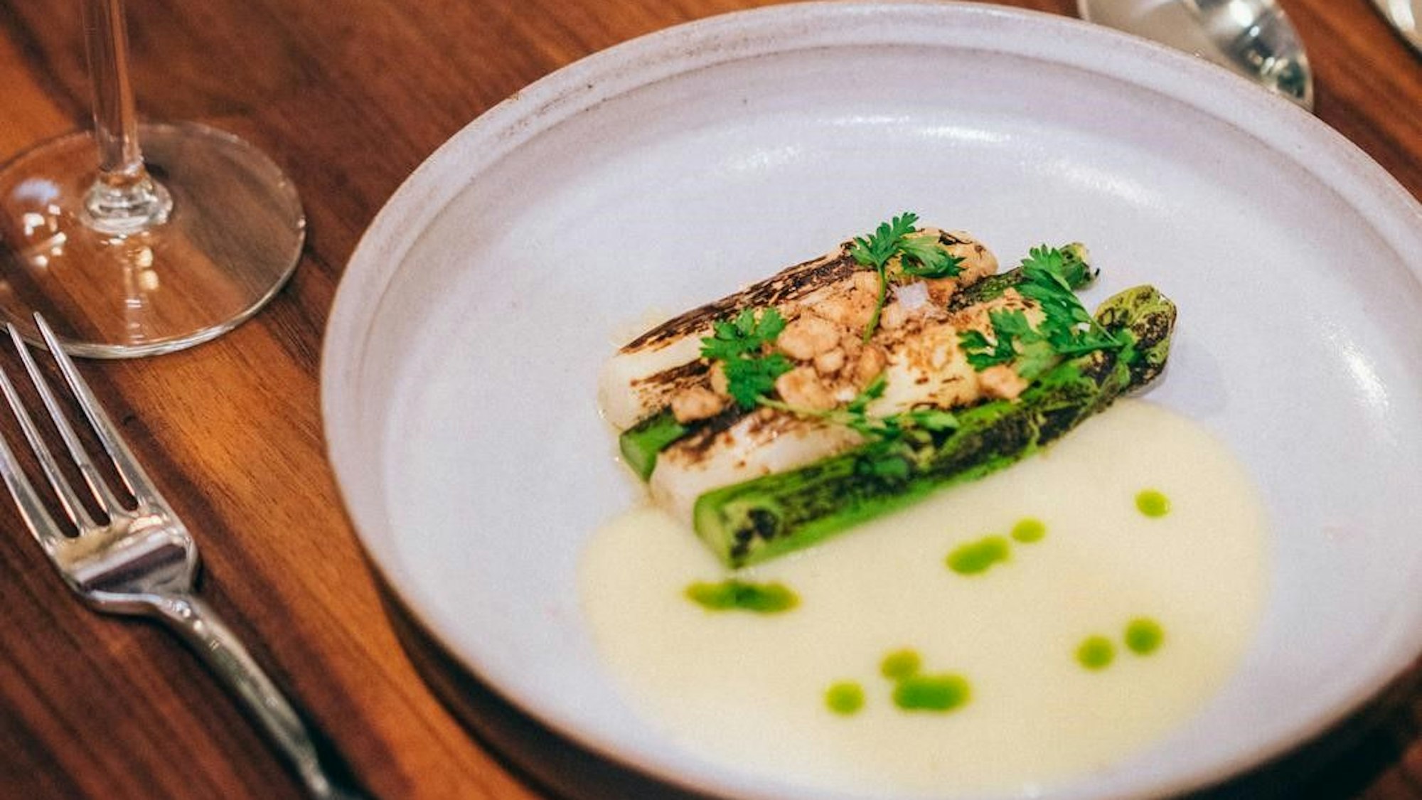 Spargel mit Vichyssoise