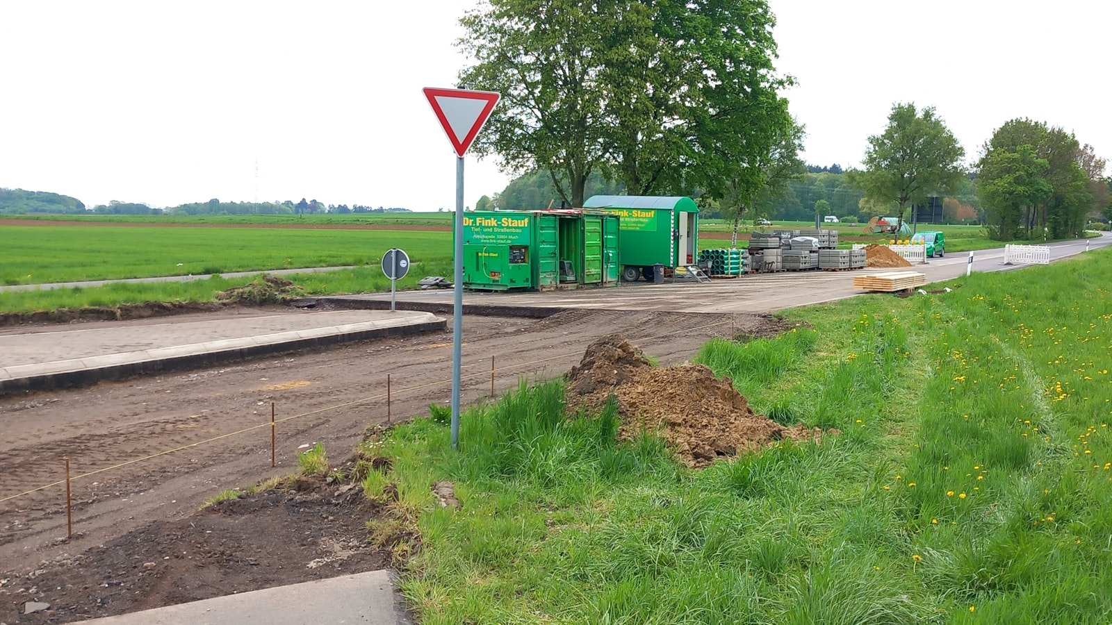 Baufeldeinrichtung bei Villip