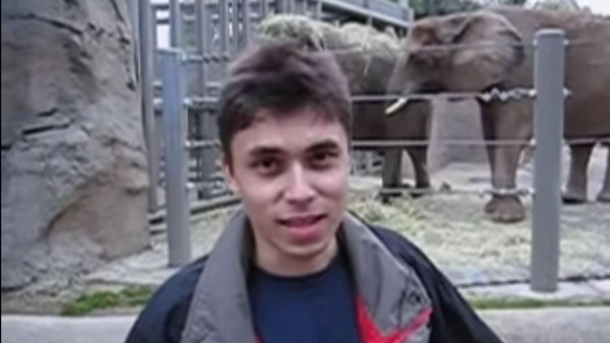 Ein Screenshot aus dem ersten Youtube-Video von Jawed Karim.