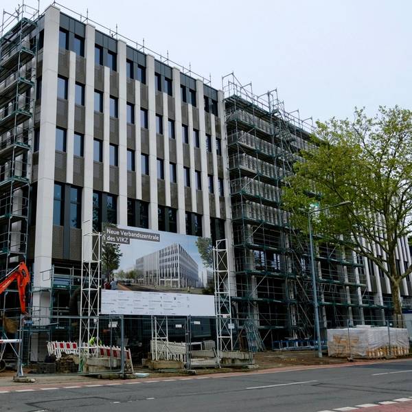 Baustelle der neuen Verbandszentrale des VIKZ.