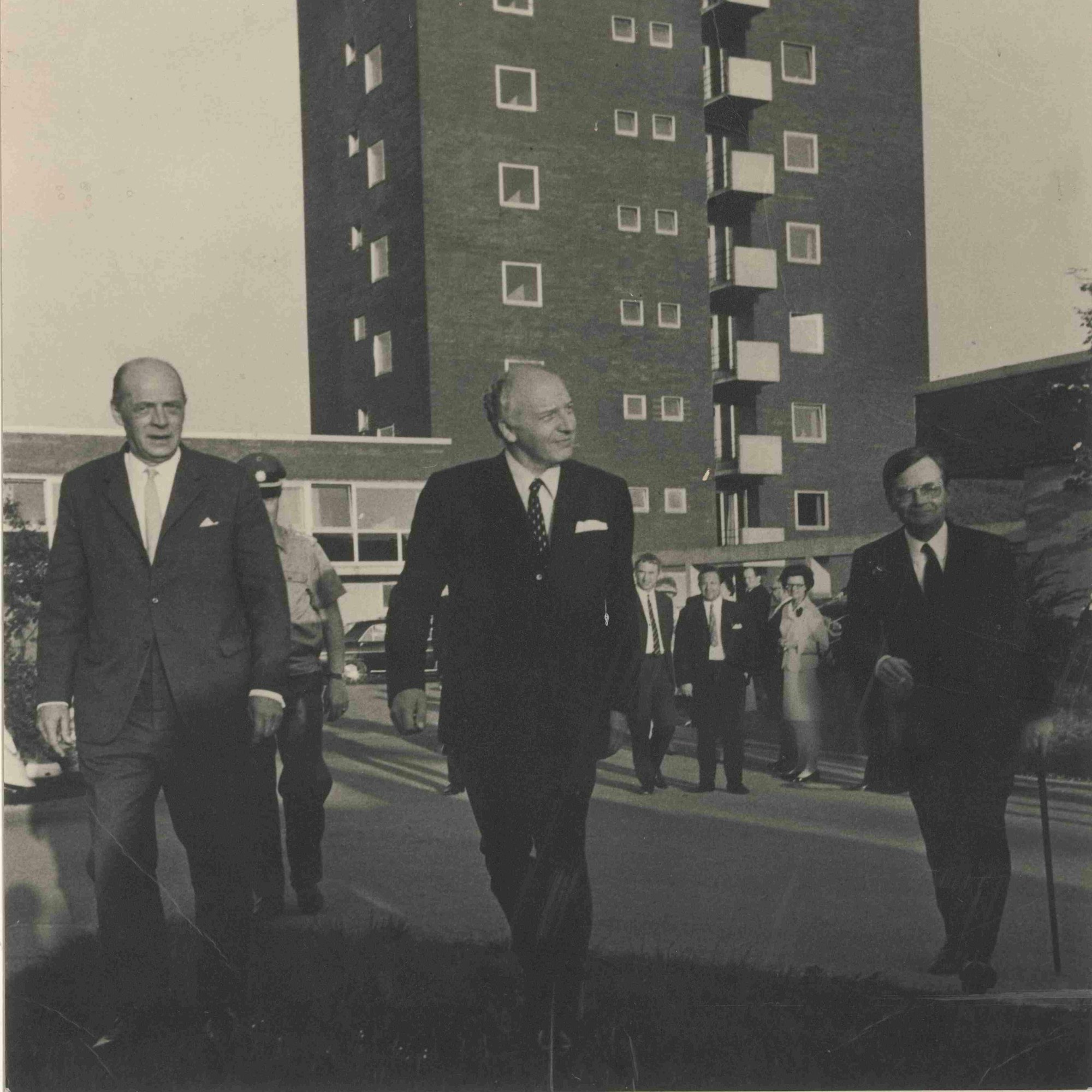 Walter Scheel bei einem Besuch in Gummersbach.