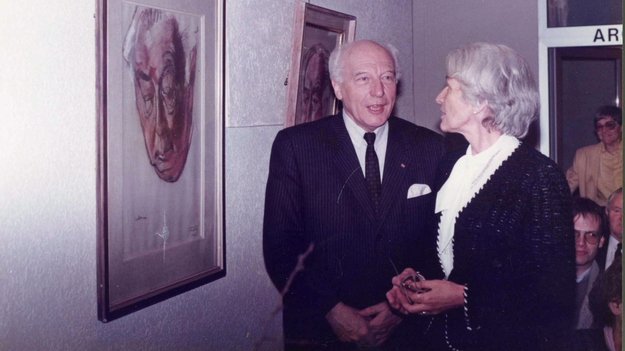 Walter Scheel bei einem Besuch in Gummersbach.