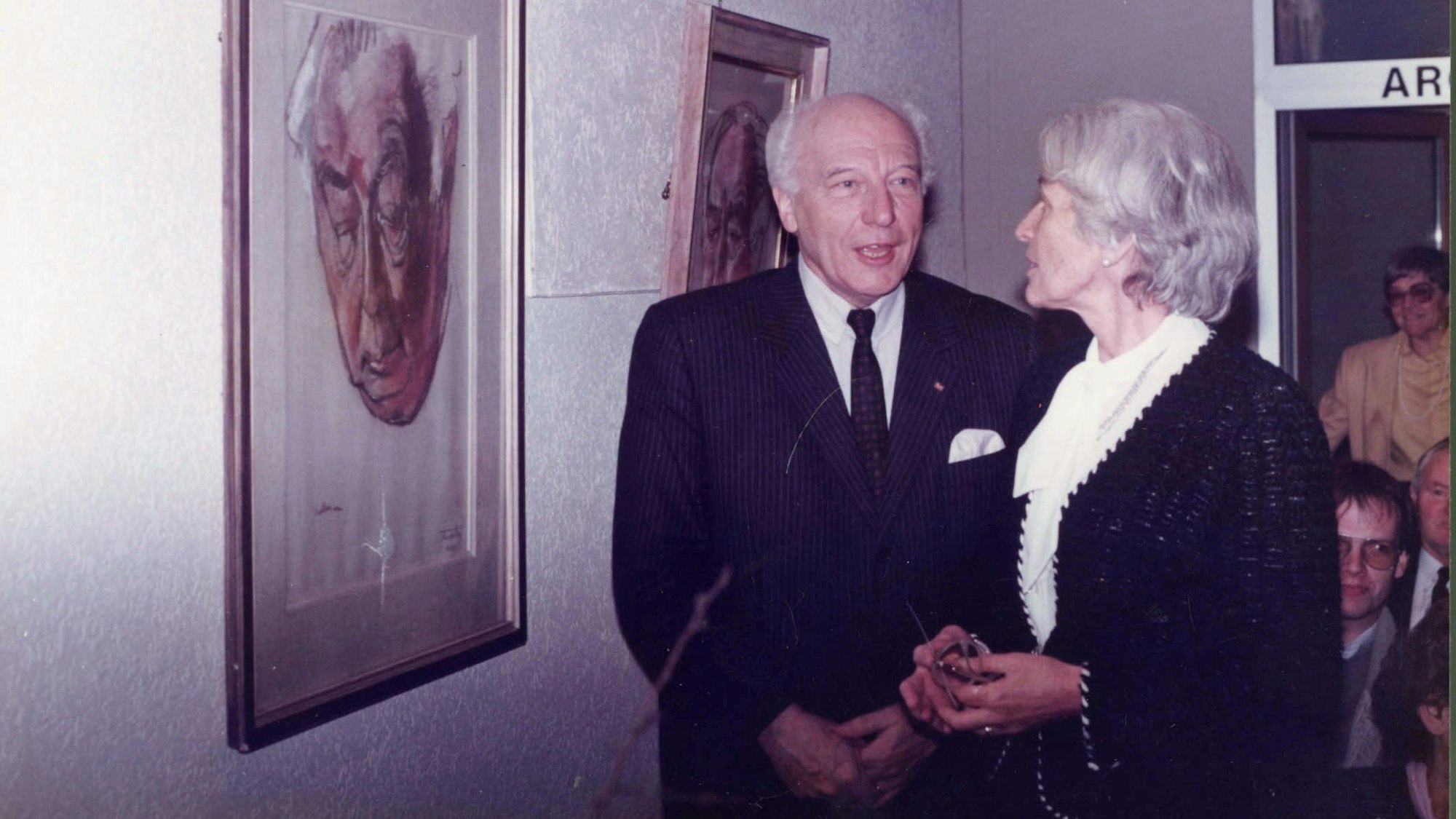 Walter Scheel bei einem Besuch in Gummersbach.