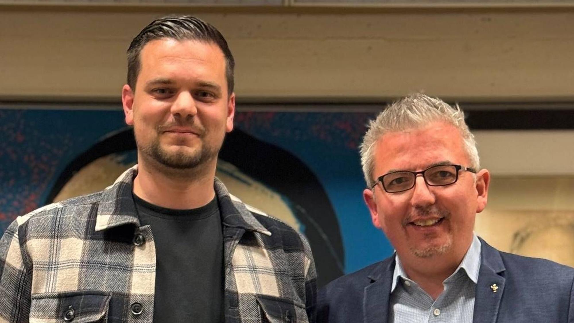 Das Foto zeigt Andreas Erdmann und David Held.