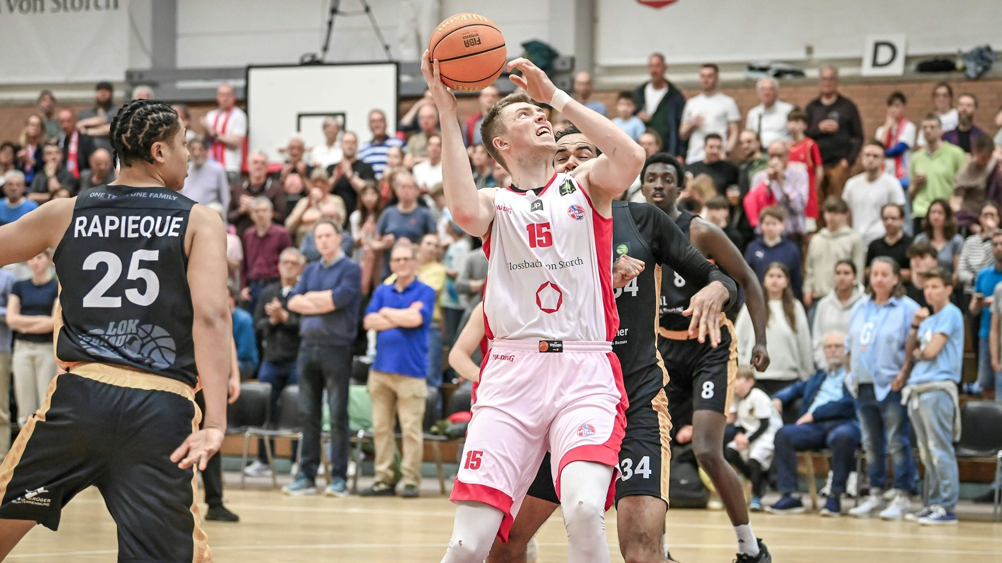 Barmer 2. Basketball Bundesliga ProB: Rheinstars Koeln vs. LOK BERNAU, 20.04.2025 Bjoern Rohwer RheinStars Koeln 15, Barmer 2. Basketball Bundesliga ProB: Rheinstars Koeln vs. LOK BERNAU am 20.04.2025 im ASV Koeln in Koeln Nordrhein-Westfalen *** Barmer 2 Basketball Bundesliga ProB Rheinstars Koeln vs LOK BERNAU, 20 04 2025 Bjoern Rohwer RheinStars Koeln 15 , Barmer 2 Basketball Bundesliga ProB Rheinstars Koeln vs LOK BERNAU on 20 04 2025 at ASV Koeln in Koeln North Rhine-Westphalia Copyright: xBEAUTIFULxSPORTS/Mueller-Laschetx
