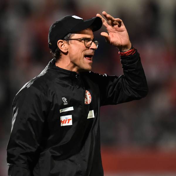 Fußball Herren Regionalliga West Saison 2024/2025 28. Spieltag: Rot-Weiß Oberhausen - Fortuna Köln am 04.04.2025 im Stadion Niederrhein in Oberhausen Matthias Mink Trainer Fortuna Köln Nordrhein-Westfalen Deutschland *** Soccer Mens Regionalliga West Season 2024 2025 28 Matchday Red White Oberhausen Fortuna Cologne on 04 04 2025 at Stadion Niederrhein in Oberhausen Matthias Mink Coach Fortuna Cologne North Rhine-Westphalia Germany