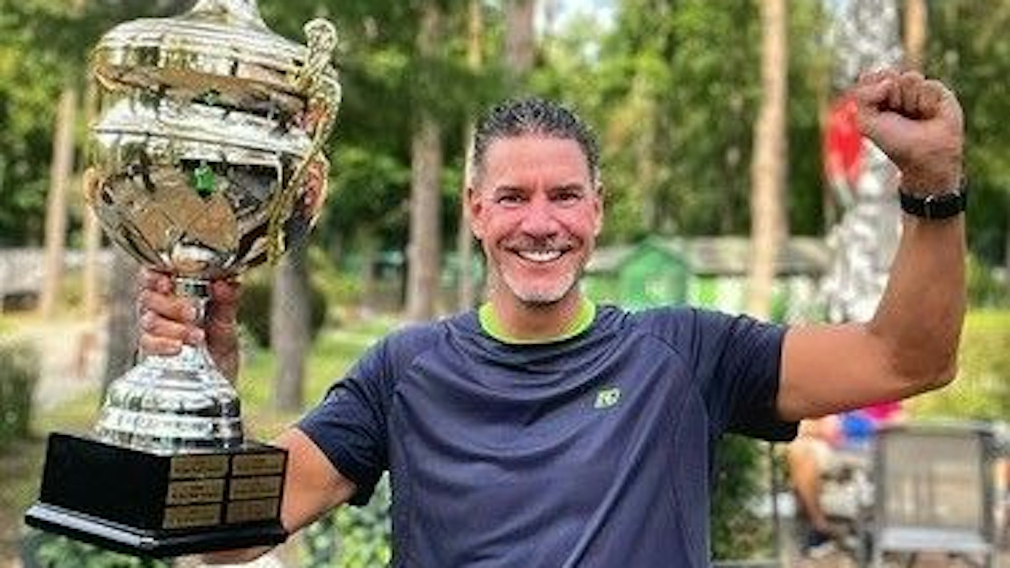 Reichlich Pokale hat Helge Wöbke schon eingesammelt.
