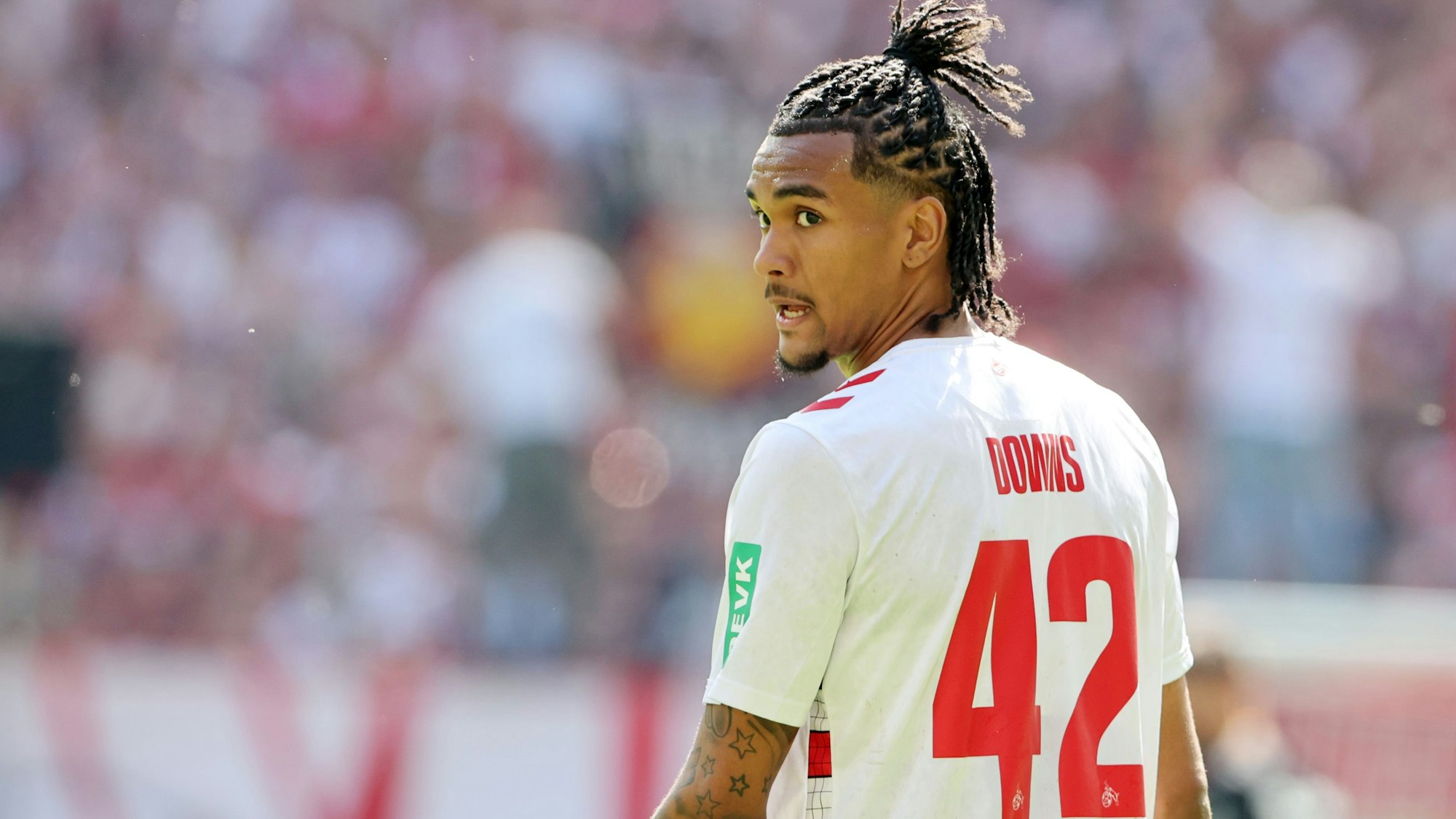 1. FC Köln vs. Preußen Münster, 30. Spieltag, 20.04.2025, 13.30 Uhr, Damion Downs (1. FC Köln), Bild: Herbert Bucco