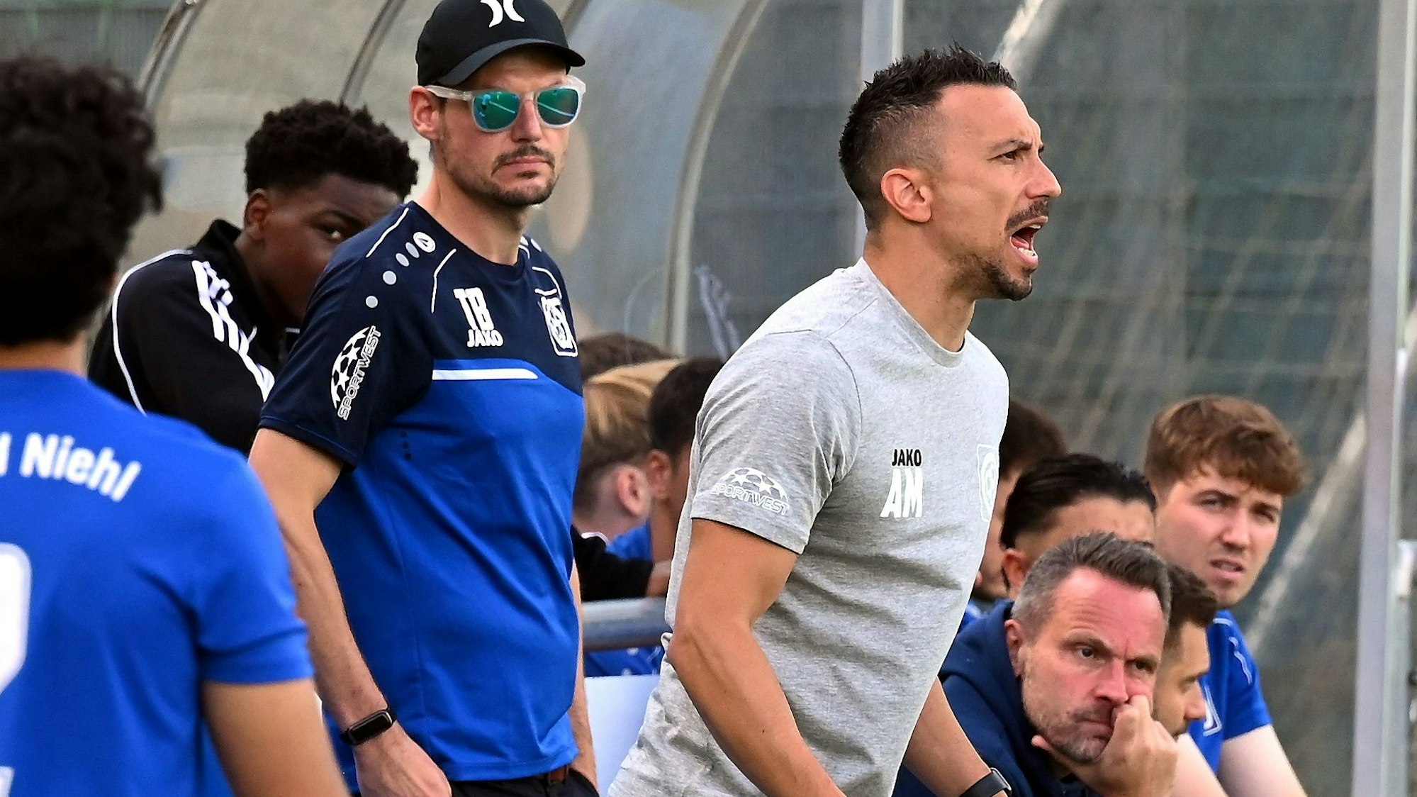 25.08.2024, Fussball-Bergfried Leverkusen-Ford Niehl
TR: Angelo Mazza (Niehl)
Foto: Uli Herhaus