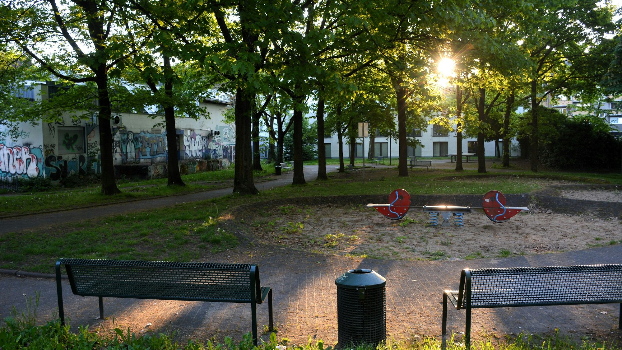 Sonnenaufgang im Breuerpark