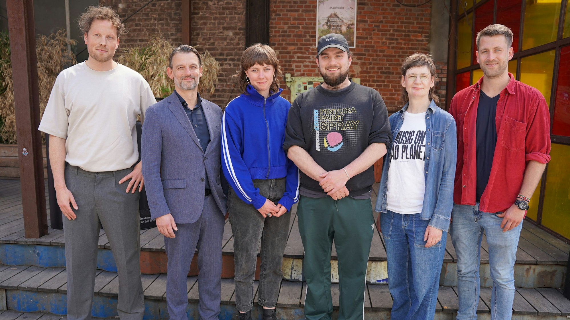 Moritz Swars, William Wolfgramm, Sophia Legge (Klubkomm), Julian Krieger (Gewölbe), Claudia Wedell und Julius Materne (beide Gloria)