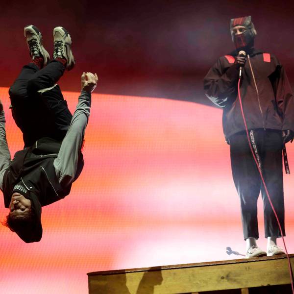 Twenty One Pilots, das sind Drummer Josh Dun (l.) und Sänger Tyler Joseph, in der Lanxess Arena.