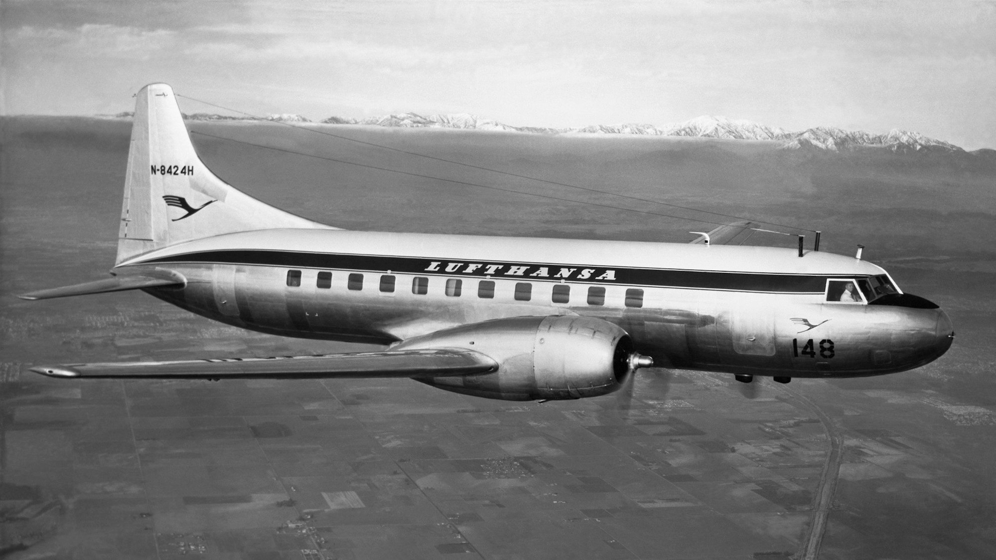 Die Convair CV-340 „Metropolitan“ war von 1955 bis 1968 im Einsatz.