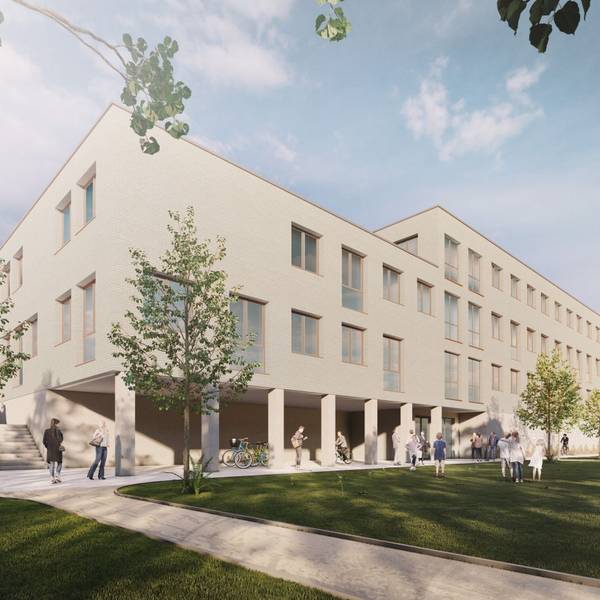 Massive Investitionen der Stadt Rösrath, insbesondere auch in Schulen (im Bild ein geplanter Modulbau am Freiherr-vom-Stein-Schulzentrum) müssen durch Einnahmen gedeckt sein.