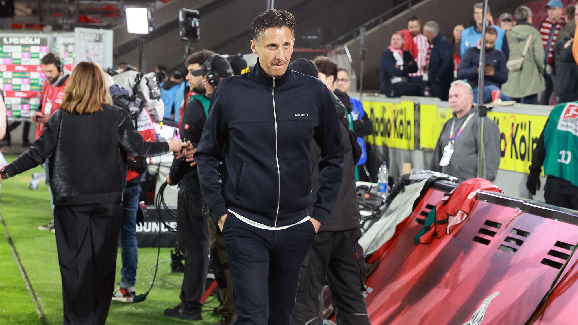 Abgang: Christian Keller nach dem 1:1 im Heimspiel des 1. FC Köln gegen Jahn Regensburg. Einen Tag später wurde der Geschäftsführer freigestellt.