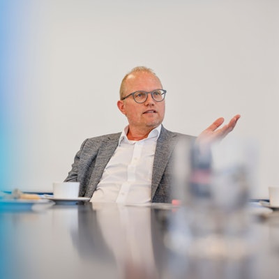 Jochen Ott (SPD, Abgeordneter Landtag NRW und Vorsitzender der SPD-Landtagsfraktion) beim Interview mit der Kölnischen Rundschau.