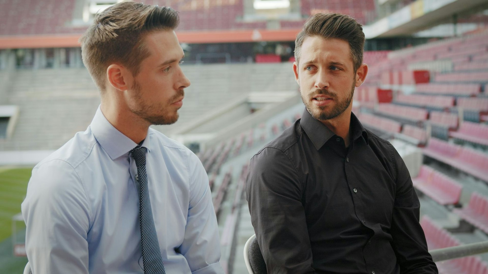 Zum Verwechseln ähnlich: Jan-Sebastian Uth (links) vom 1. FC Niederkassel II und Bruder Mark vom 1. FC Köln