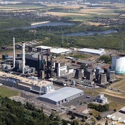 Eine Luftaufnahme des Goldenbergkraftwerks in Hürth-Knapsack.