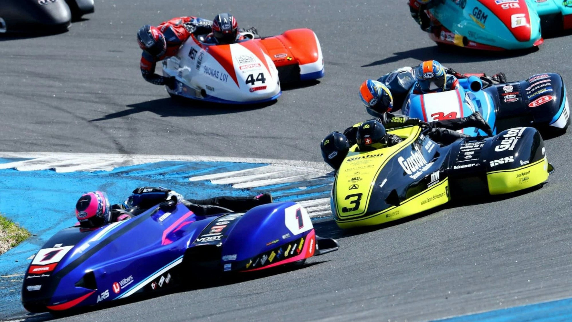 Rennszene aus der Seitenwagen-Weltmeisterschaft