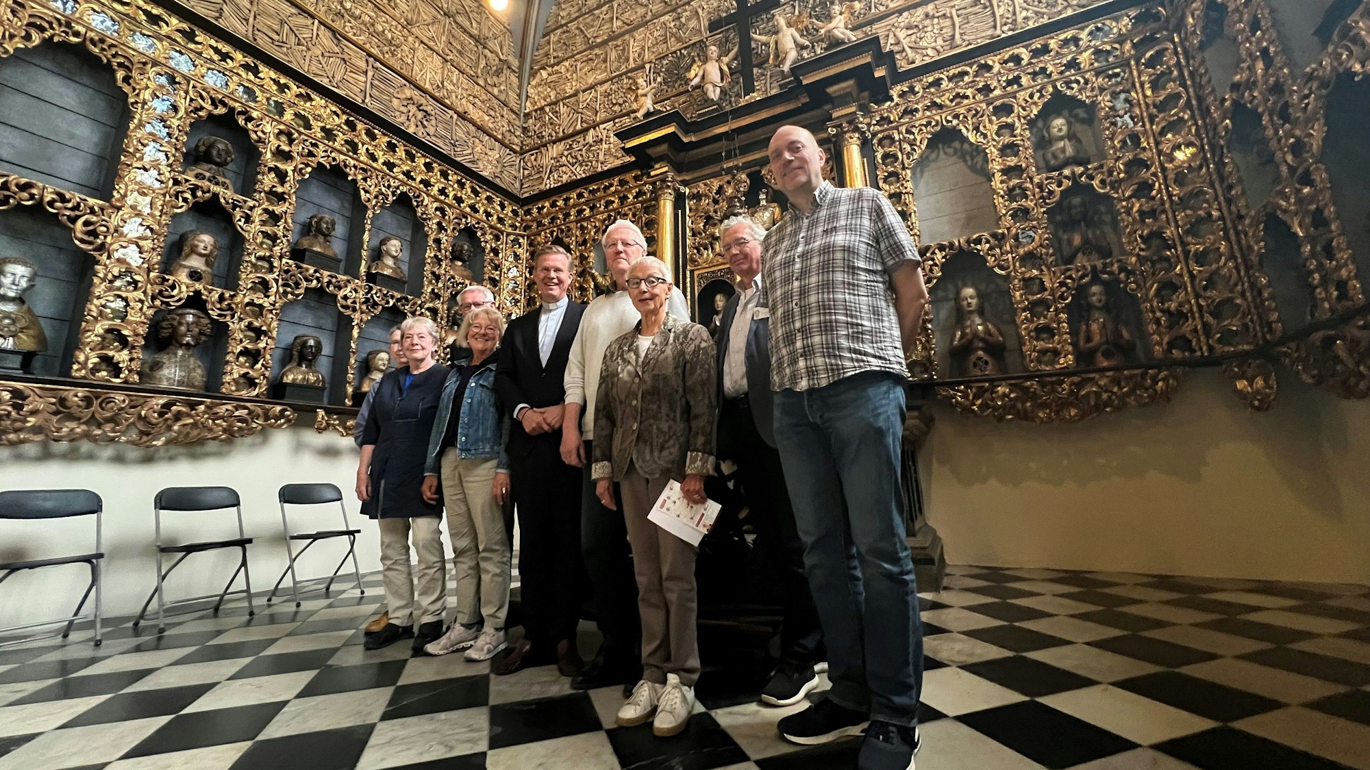 Auch die Goldene Kammer in St. Ursula wird durch den „Kirchenempfang“ um Pfarrer Dominik Meiering wieder mehr zugänglich.