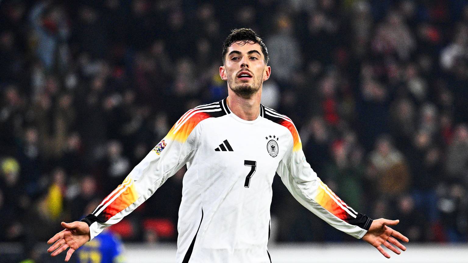 Deutschlands Kai Havertz jubelt über einen Treffer.