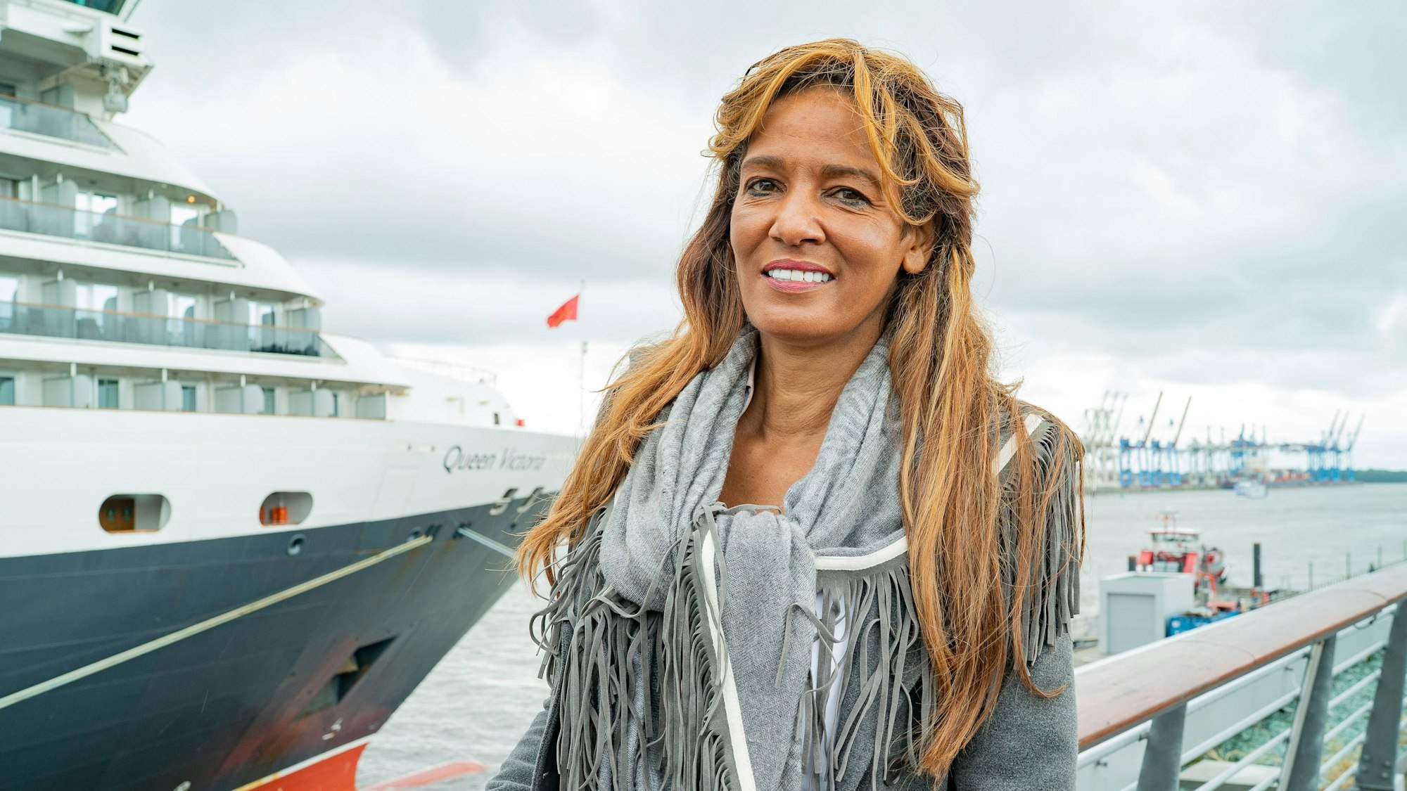 Nadja Abd el Farrag alias „Naddel“ bei einem PR-Termin.