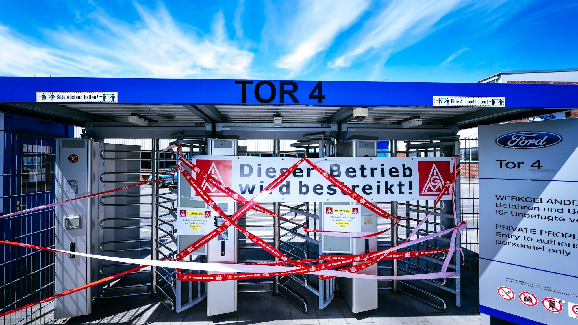 Nichts ging mehr bei Ford am Mittwoch. Produktion, Verwaltung und Entwicklung waren lahm gelegt.