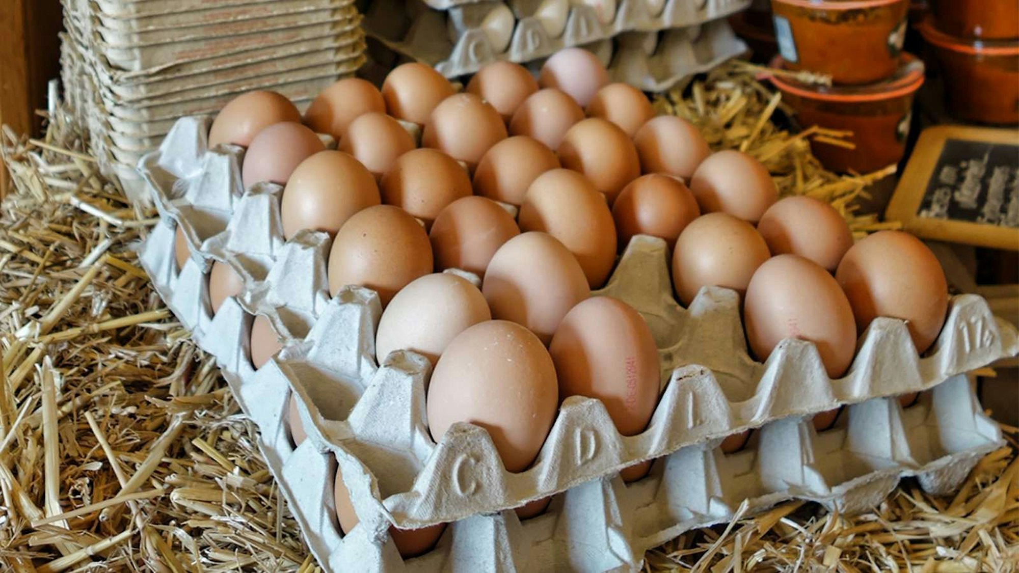 Auch im Hofladen der Burg Niederpleis gibt es regionale Spezialitäten