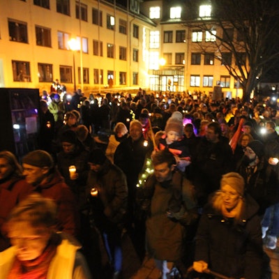 Demo der Initiative "Neunkirchen-Seelscheid ist bunt"