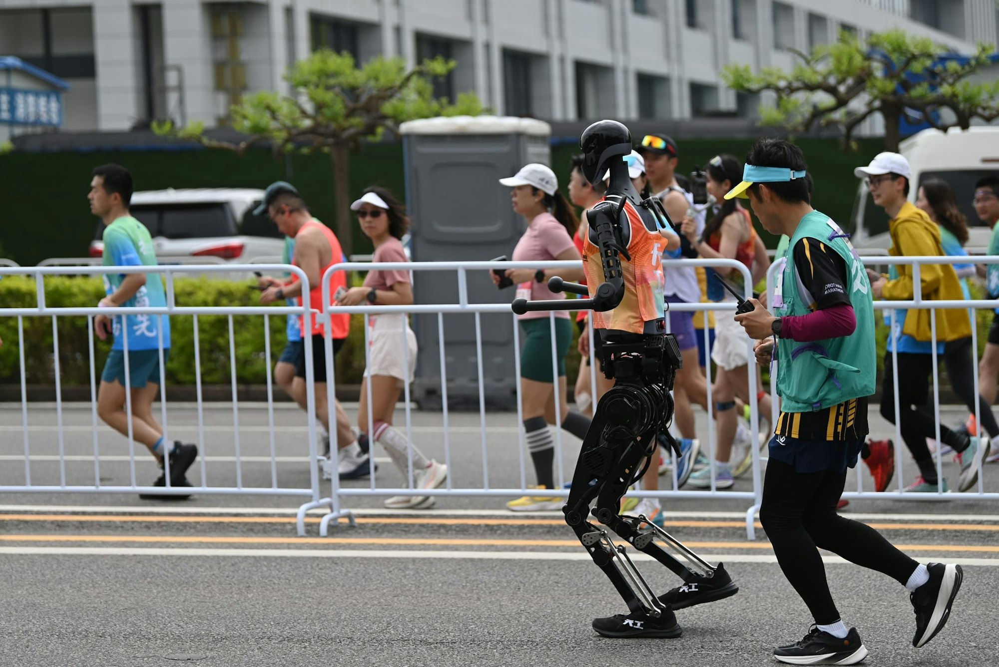 Peking hielt im April einen Halbmarathon mit Robotern ab. (Archivbild)