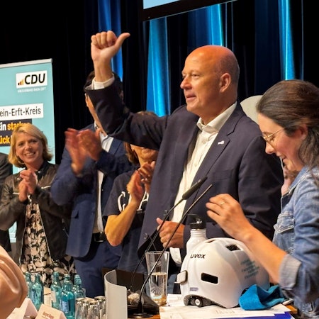 Frank Rock ist zum Landratskandidaten der CDU Rhein-Erft für die Kommunalwahl gewählt worden.