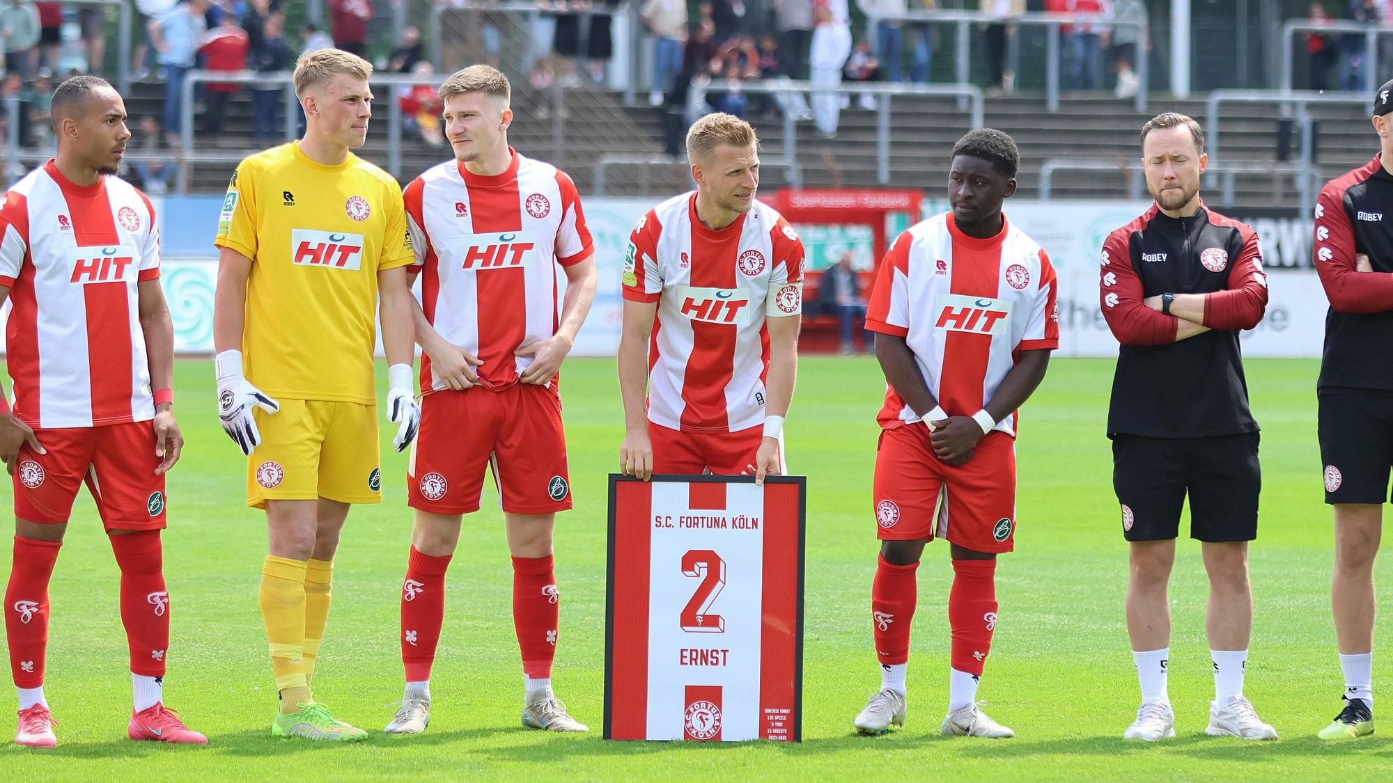 Fortuna Kölns Dominik Ernst gab seinen Abschied bekannt