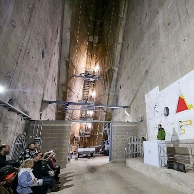 Das Bild zeigt das Innenleben der Talsperre.