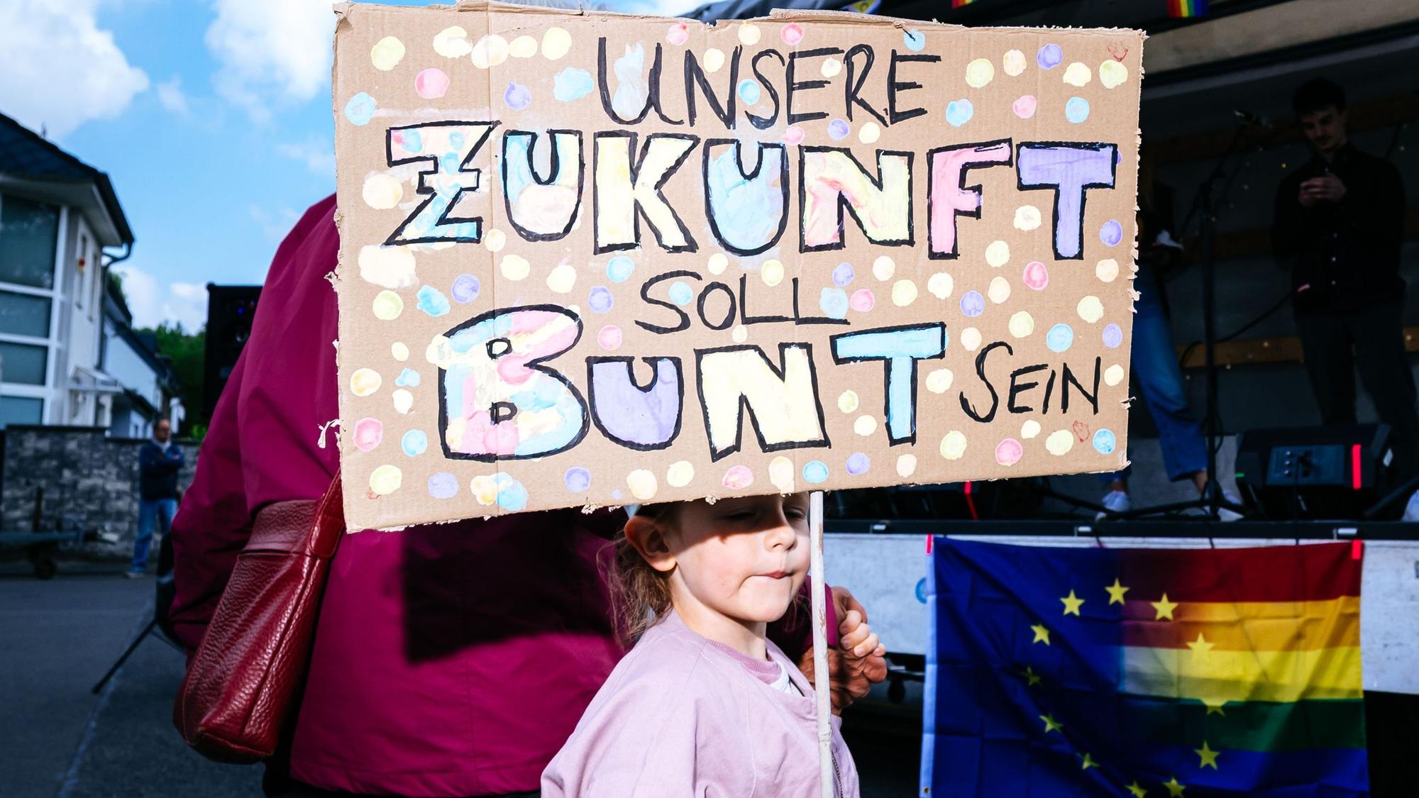 Auch viele Familien nahmen an der Demo teil.