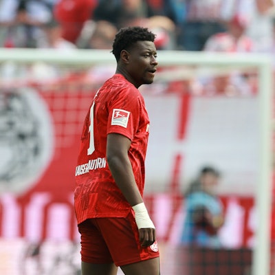 1. FC Köln vs. Kaiserslautern, 34. Spieltag, 18.05.2025, 15.30 Uhr, Ragnar Ache (Lautern), Bild: Herbert Bucco