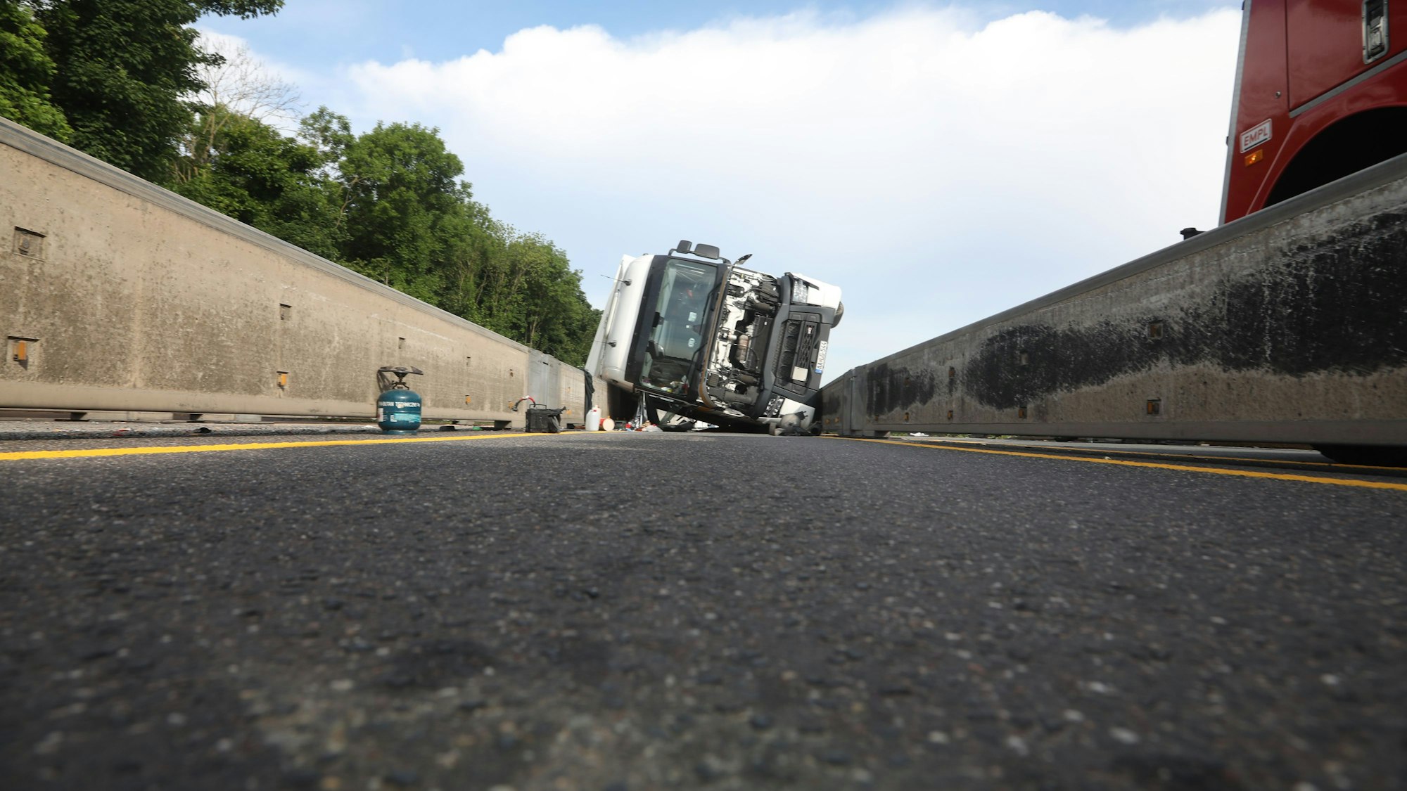 Die Fahrtrichtung Olpe ist ab dem Kreuz West voll gesperrt.