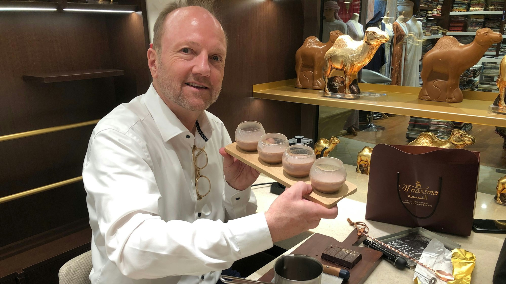 Martin van Almsick hat die Araber auf den Geschmack von Schokolade gebracht.