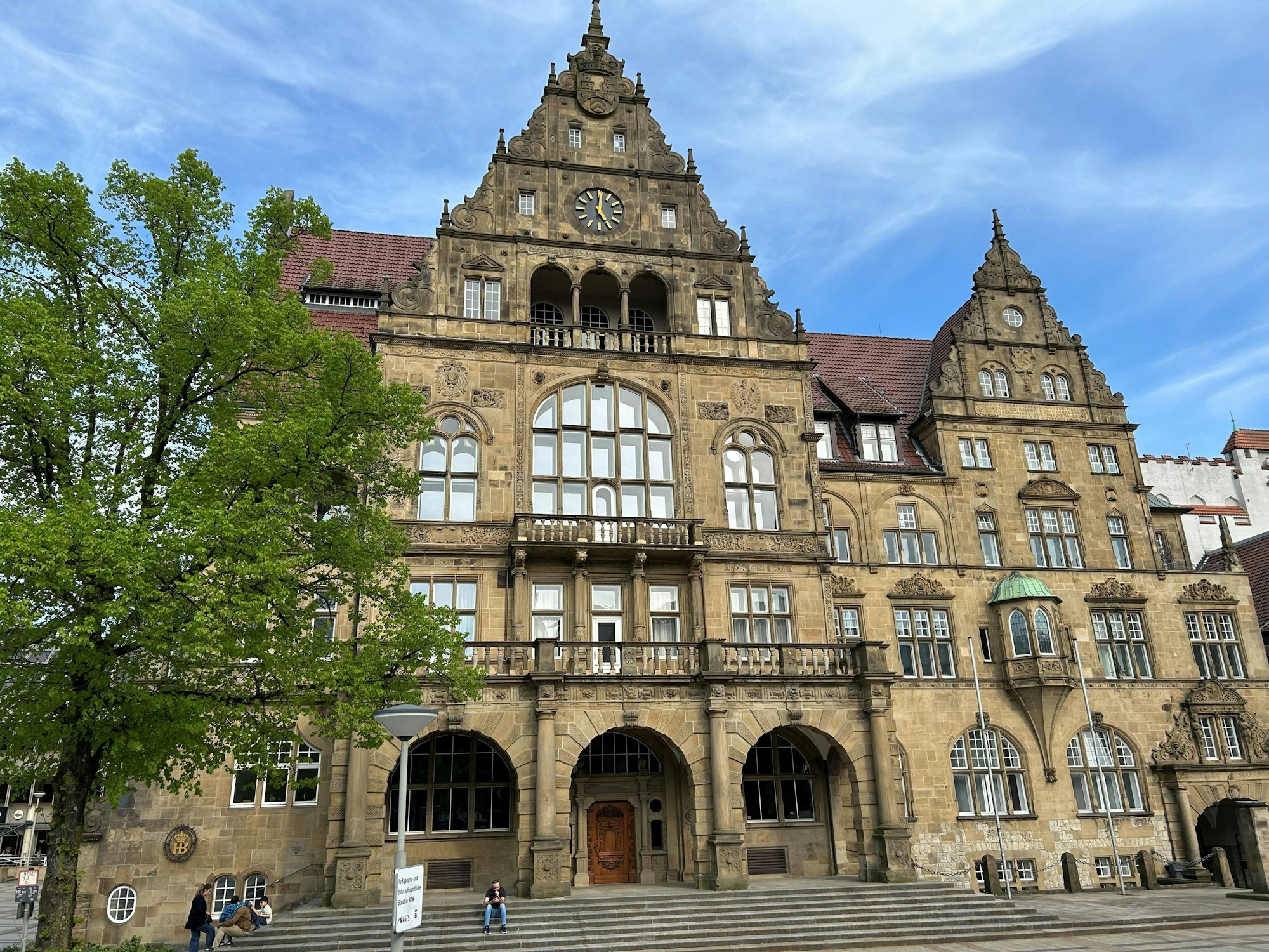 Auf dem Rathausbalkon werden die Spieler am Sonntag empfangen.