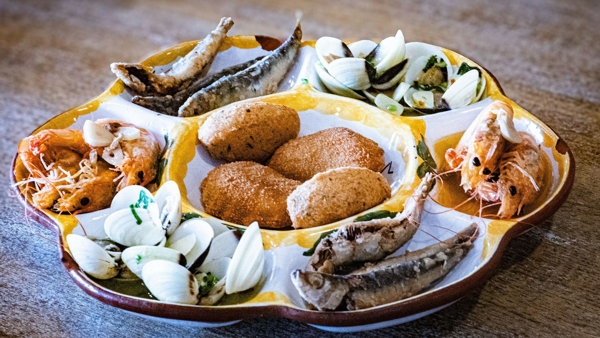 Die Vorspeisenplatte im Vasco da Gama.